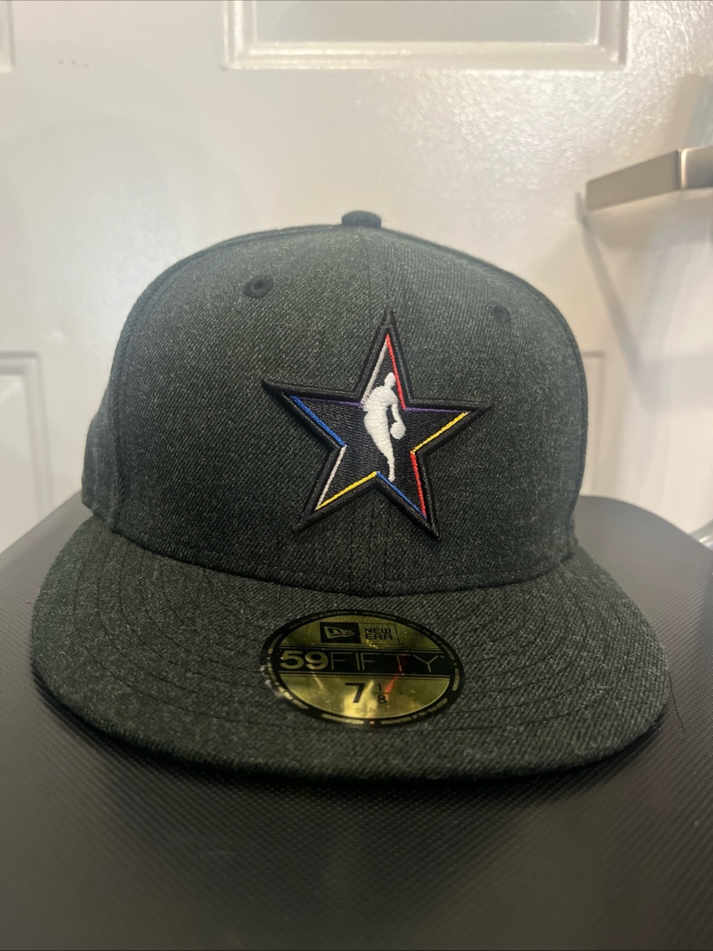New Era NBA All-Star Game Star 5950Fifty Heather Black Fitted Size 7 1/8